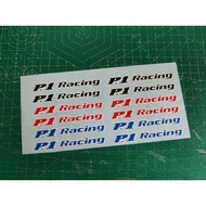 sticker rim P1 racing sticker cutting