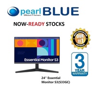 (Pearlbluetech): We are Back PROMO) Samsung S24C330GAE / S24C330 24" Essential Monitor S3 (S33GC) IPS / AMD FreeSync / Full HD 1920 x 1080, 100Hz, DPx1, HDMI x1, VESA Mount compatible 75xx75mm (Warranty 3years on-site with Samsung)