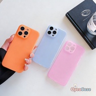 Dopamine Ice Mist Frosted Silicone Case For Realme Narzo N65 N63 N61 N55 N53 5G 4G Vibrant Orange Co