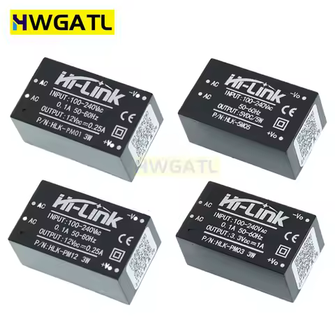 HLK-PM01 HLK-PM03 HLK-PM12 AC-DC 220V to 5V/3.3V/12V Mini Power Supply Module Intelligent Household 