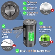 Universal Water-Bottle Pump Dispenser 5-Gallon: KitchenBoss Foldable Automatic Water Bottle Pump, Po