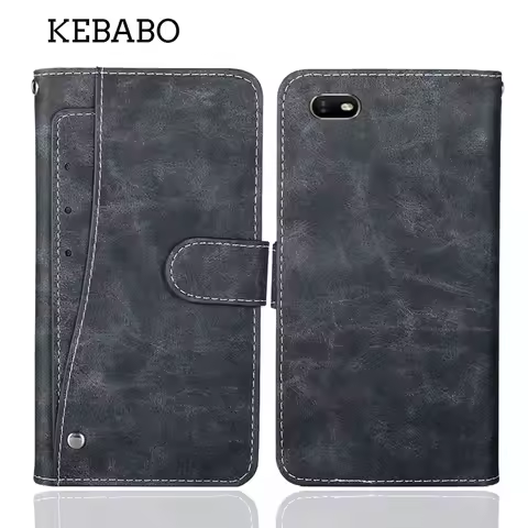 Leather Wallet OPPO A1k Case 6.1" Flip Fashion Luxury Card Slots Protective Cover Phone Protective B
