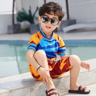 ชุดว่ายน้ำสำหรับเด็กผู้ชายชุดว่ายน้ำลายการ์ตูนโกคุแบบจีนชุดว่ายน้ำเด็กทารก