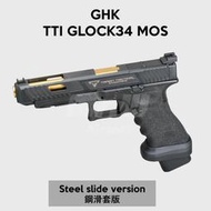 【Mr.W-現貨】GHK TTI GLOCK G34 MOS 鋼滑套版 GBB