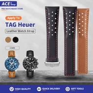 Oil Wax Calfskin Watch Strap Apply To Tag Heuer Autavia 6 CARRERA FORMULA 1 F1 AQUARACER
