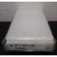 Plastic Bag Clear PP 03 / 9 x 14 inch Clear PP 03 (0.03mm) Plastic Bag / Most Thin PP Bag / Jenis Paling Nipis