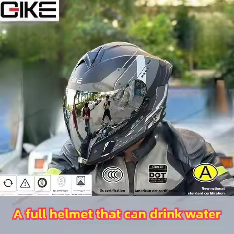 Qike motorcycle helmet peeling helmet men's and women's four-season ultra-light motorcycle travel lo