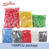 1000PCS Cord end terminal wire connector Pin type copper terminal wire sheathing Signal cable connec