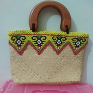 Dayak Motif Rattan Bag