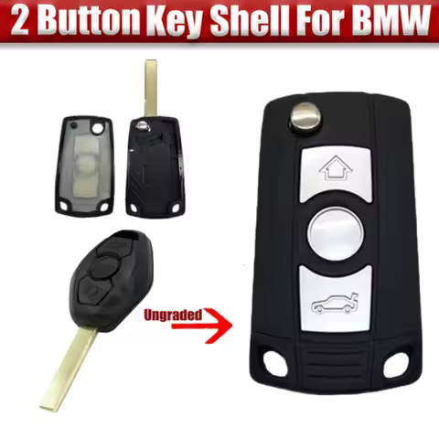 A+ 1Pcs Car Key Fob Shell Cover For BMW 3 5 7 Z3 Z4 E81 E85 E38 E39 E46 E53 E63