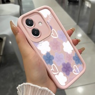 Case For OPPO A3 4G A3 Pro 5G A3X 4G A3X 5G A40 A60 5G Three-Color Flower Phone Silicone Shockproof