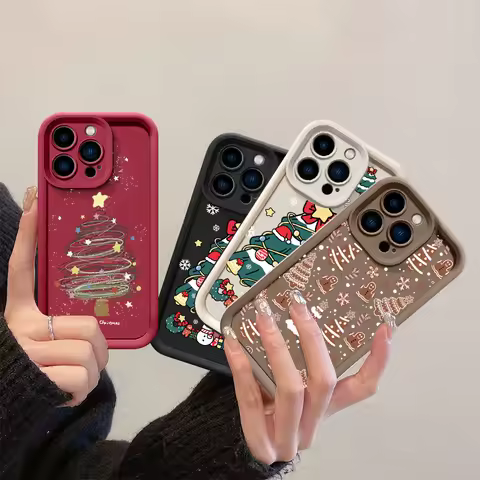 Cute Snowflake Christmas Tree Case For Honor 400 200 Pro 90 Magic 7 Lite 6 Pro X9C Smart 5G Huawei Y