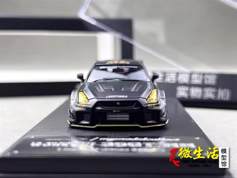 Ready stocks MC 1:64 LB 35GT-RR Matte Black Collection Gift Scale Model Car