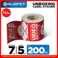 Unboxing video sticker unboxing video label unboxing sticker roll 7x5cm