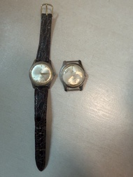 2 x 中國國產上海牌 A611  17 古董手錶Vintage Watch with Leather Strap