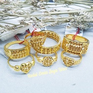 Ready Stock  Original 916 Gold Abacus Rings / Emas 916 Sempua Cincin