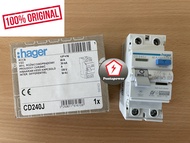 HAGER CD240J RCCB 2P 40A 30mA 6KA Type A