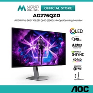 AOC 27" AGON PRO AG276QZD QHD (2560x1440 @240HZ) OLED GAMING MONITOR (0.03MS, INPUT: HDMI+ DP+ USB+3
