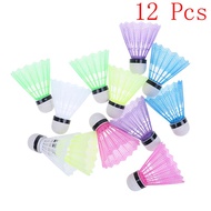 MEIK 12 Pcs Colorful Plastic Badminton Ball Shuttlecocks Sport Training Sport