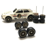 Z69 Hot Wheels Rubber Wheels Tayar Getah BBS Bronze 10mm Axle JDM 1:64