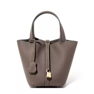 TOGO Popular2025Cowhide Summer Women's New Bag Vegetable Basket Bucket Bag Women's Bag Cross-Border 
