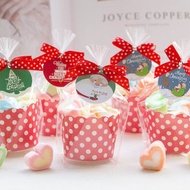 聖誕節禮物贈品 繽紛愛心棉花糖杯(滿百份免費印名字) 交換禮物