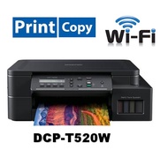 Brother เครื่องพิมพ์ DCP-T520W 3-in-1: Prin / Copy / Scan/Wifi *พร้อมหมึกพรีเมี่ยม 4 สี 1 ชุด*