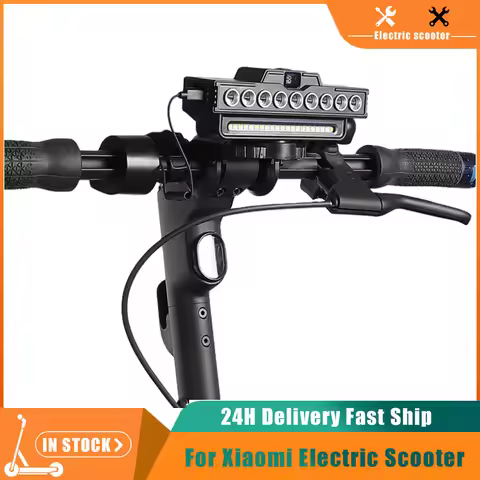 9 LED Scooter Front Light USB Rechargeable Headlight for Xiaomi Mi3 Mi4 Mi5 5Pro 5Max For Elite E-Sc