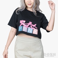 DOSH WOMENS CROPPED TOPS  PINK PANTHER เสื้อยืดครอปคอกลม 9DPPWT1014-BL