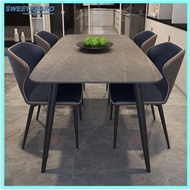 Ready Stock Dining Table Set Marble Dining Table with Chairs