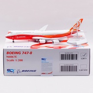 SQ Wings 1: 200 Alloy Airplane Model Boeing B747-8 Boeing Sunrise Coating N6067E