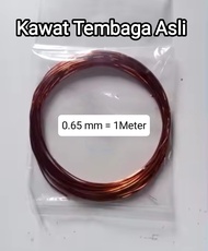 Kawat Email Tembaga 0.65mm panjang 1 meter