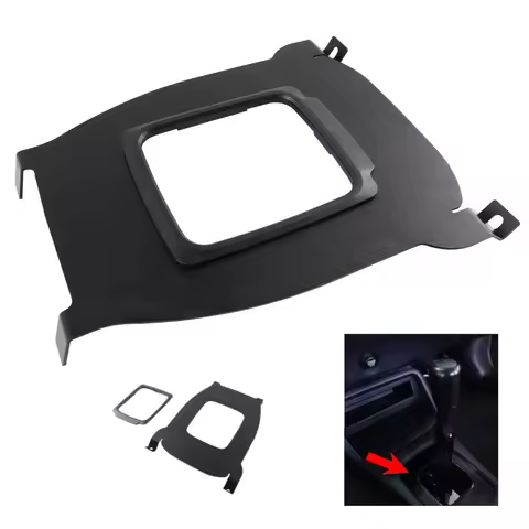 Interior Parts Center Shifter Console Cover Plate Boot Maxim Shift Boot DeleteBlack for 96-00 Honda 