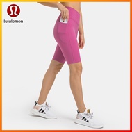 Lululemon Yoga Pants Cross Waist No Embarrassment Line Side Pocket High Waist Tights d MM263