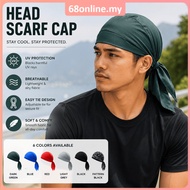 [Johor Seller] Mesh Pirate Hat Moisture Wicking Durag Helmet Inner Skull Cap Breathable Head Cover P