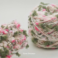 Green Fluffy Yarn Crochet Chunky Yarn Mix Yarn Wool Yarn Knitting Yarn Handicraft Yarn for Crochet W
