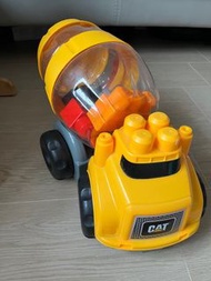 CAT 兒童工程車 附積木