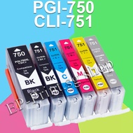 PGI-750XL/PGI-750/CLI-751 & CLI-751XL Compatible ink For Canon IP7270 IX6870 IX6770 IP8770 MG5670 MG