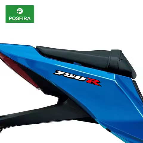 POSFIRA Motorcycle Rear Seat Panel Sticker Vinyl Decals for Suzuki GSXR 750 GSXR750 GSX-R K4 K5 K6 K