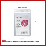 Card Case ID Card Zipper Ukuran 6,5x9CM Isi 10 PCS