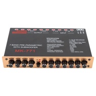 Car Stereo Equalizer Variable Gain Adjustment Front Rear Subwoofer Output 7 Band Car Graphic Equaliz