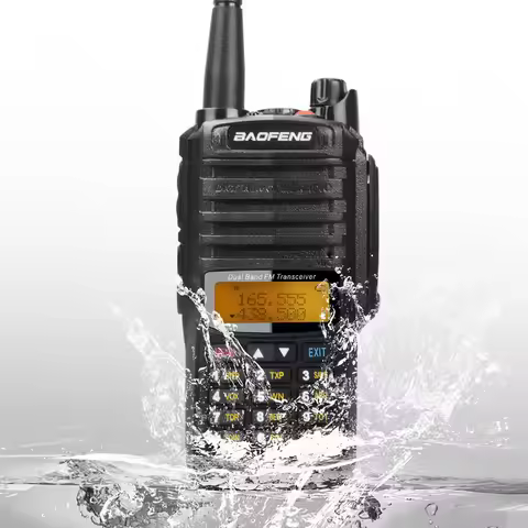Baofeng UV-9RPlus VHF 136-174MHz UHF 400-520MHz IP67 Waterproof 8W 128Ch Flashlight FM Dual Band Wal