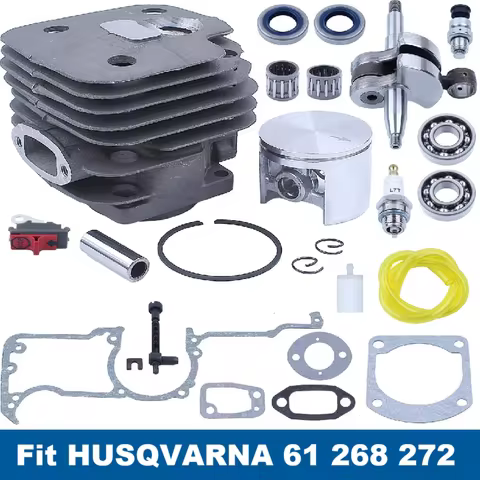 48mm 50mm 52mm Cylinder Piston Crankshaft Bearing Gaskets Kit Fit HUSQVARNA 61 268 272 K/XP Chainsaw