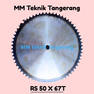 Sprocket RS 50 x 67 T Gear Chain Single Gear Z 67T RS50 -1 50Z67 50X67T 50-1 type B Sprocket spr 50-