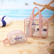 ELSA Transparent PVC Mica Travel bag Travel Organizer custom Travel bag Organizer RH2414 Travel Orga