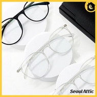 Ultra Lightweight 7g Blue Light Blocking Glasses, TR-90 Durable Round Frame, Eye Protection for Digi