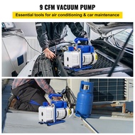 VEVOR Vacuum Pump 6/9/10/12 CFM 1 HP Double Stage Air Conditioning Vacuum Pump 5PA for Automobile Re