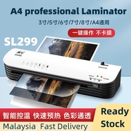 SL299 Mesin Laminate A4 A5 A6 Size Hot and Cold Compact Laminating Machine