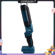 21V Rechargeable Cordless Work Light Foldable Flashlight Portable Lantern Spotlight for  18V Battery