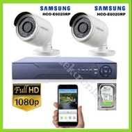 Samsung 2channel Cctv Package FULL HD 2MP 1080P Dvr 4channel HDD 500GB